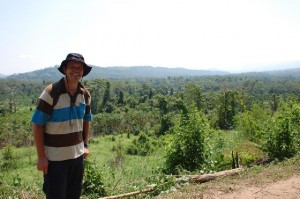 Mr. Roberts in the Peruvian rainforest for Cool Earth